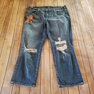 Silver Jeans 16 Mazy Slim Crop High Rise